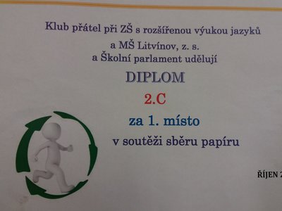 Soutěž ve sběru papíru