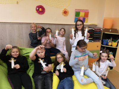 Výroba andílků...