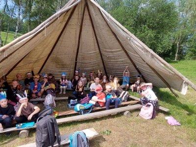 Indiánský den v Růžové u Děčína