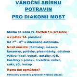 Vánoční sbírka potravin pro Diakonii Most