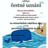 Čestné uznání 5.C - Šimon Blovský